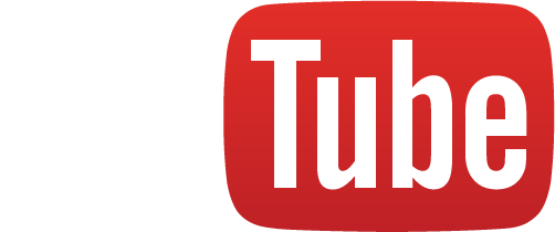 YouTube logo full color white
